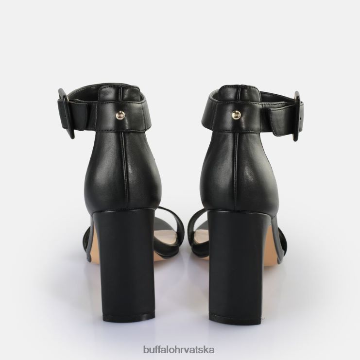 crno Buffalo jean sandale na petu do gležnja veganske |sandale TDD6T413